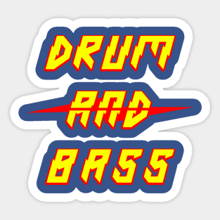 DRUM AND BASS MUSIC Sticker